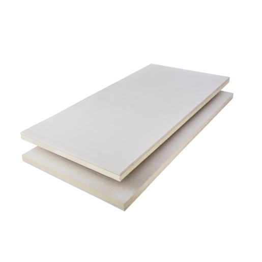 Product image for British Gypsum Gyproc Thermaline PIR  Tapered Edge insulated plasterboard 2400mm x 1200mm x 63mm