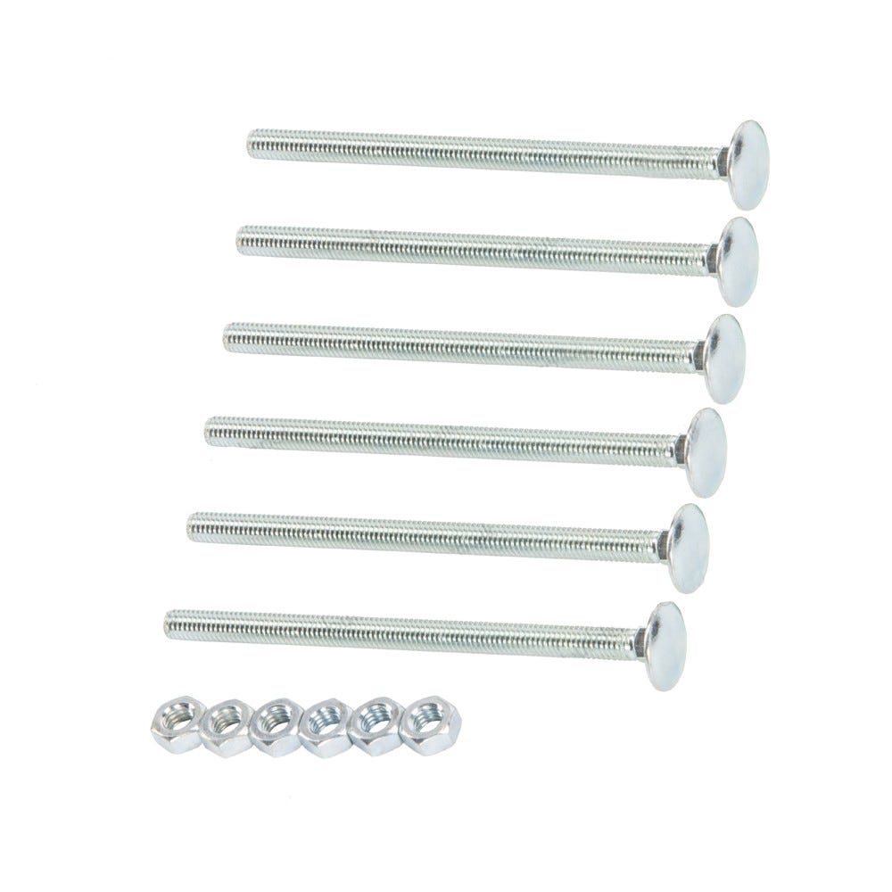 Product image for Speed Pro M6 X 100mm Cup Square Hex Bolt & Nut Pack Of 6