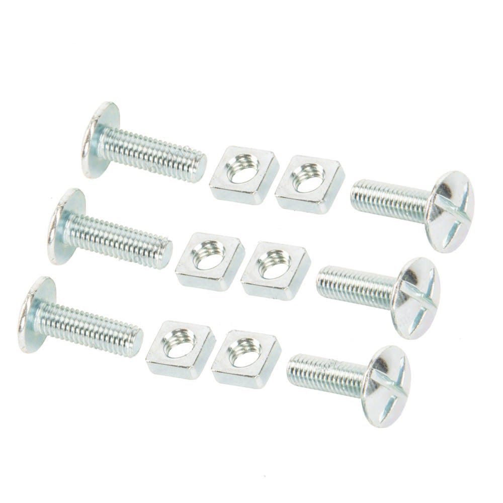 Product image for Speed Pro M8 X 25mm Bright Zinc Plated Roofing Bolt & Nuts Pack Of 25