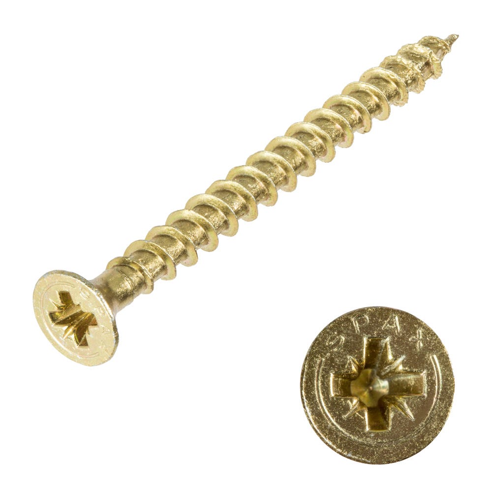 Product image for Spax 5.0 X 120mm Countersunk Pozi Wood Screws Box Of 200