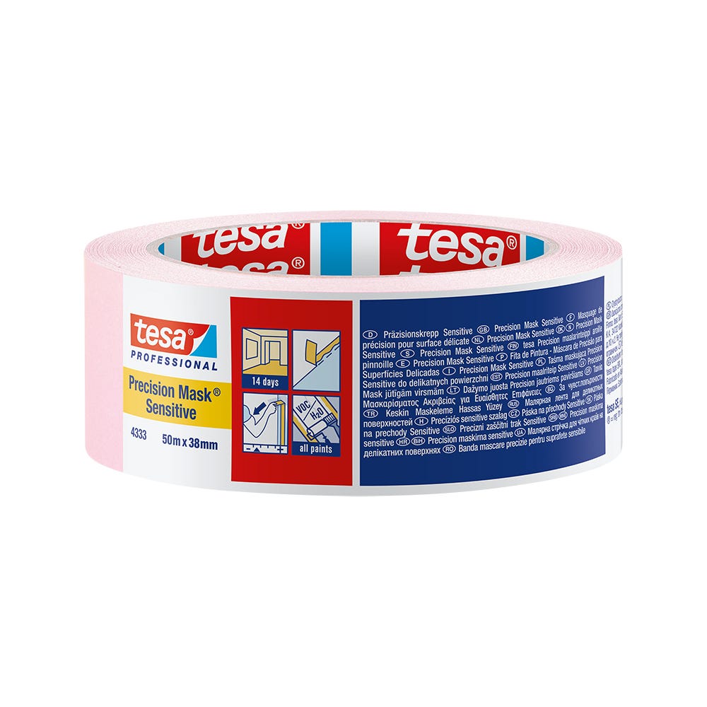 Product image for Tesa Precision Masking Tape Sensitive 38mm X 50m
