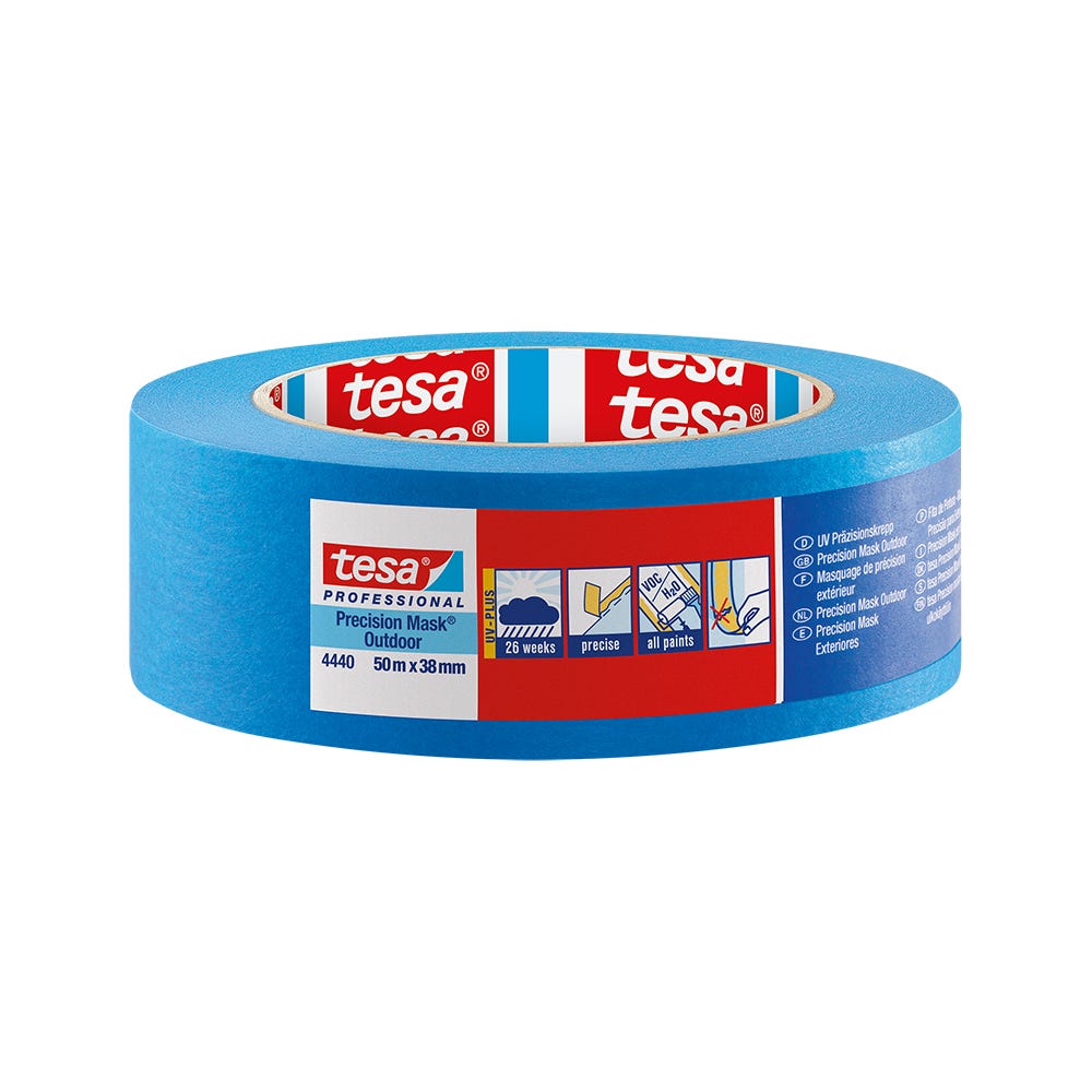 Image of Tesa Precision Masking Tape Outdoor UV Resistant 38mm X 50m