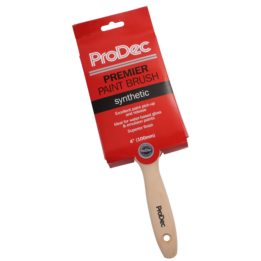 Product image for Prodec Premier Synthetic 4'' Paint Brush