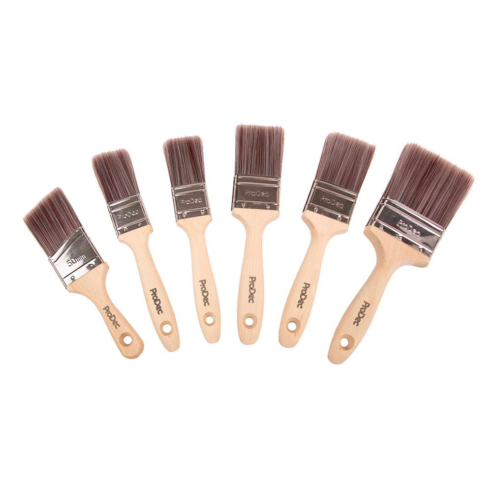 Product image for Prodec Premier 6 Piece Brush Set With Angled Brush