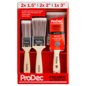 Image of Prodec Premier 6 Piece Brush Set With Angled Brush