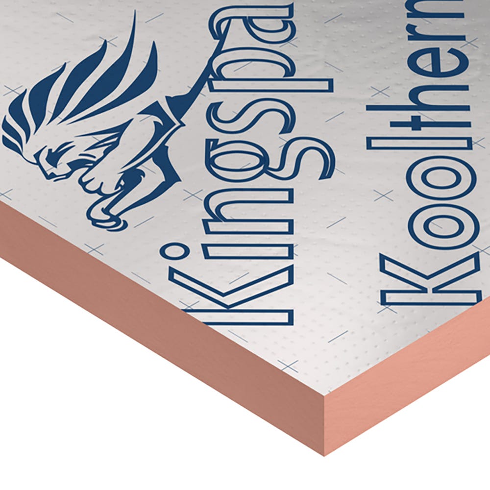 Product image for 75mm Kingspan Kooltherm K108 Cavity Board 1200mm X 450mm (4' X 1.5') Pack Of 6 (3.24m²)