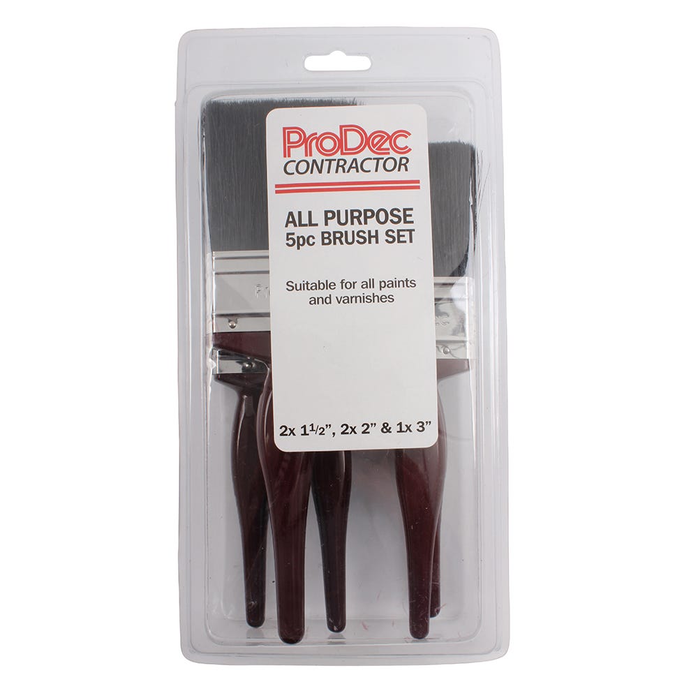 Product image for Prodec All Purpose 5 Piece Brush Set