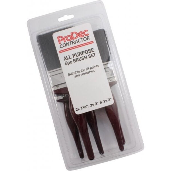 Product image for Prodec All Purpose 5 Piece Brush Set