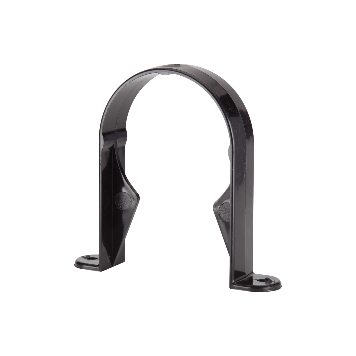 Product image for Round Downpipe Socket Pipe Clip Black 68mm