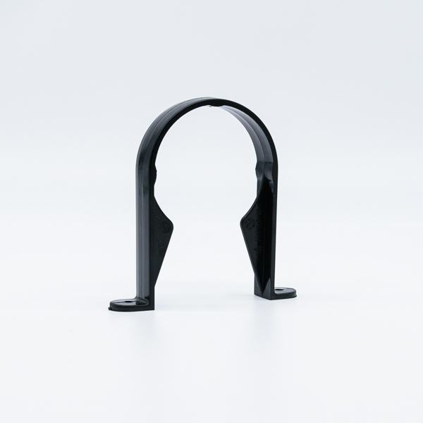 Product image for Round Downpipe Socket Pipe Clip Black 68mm