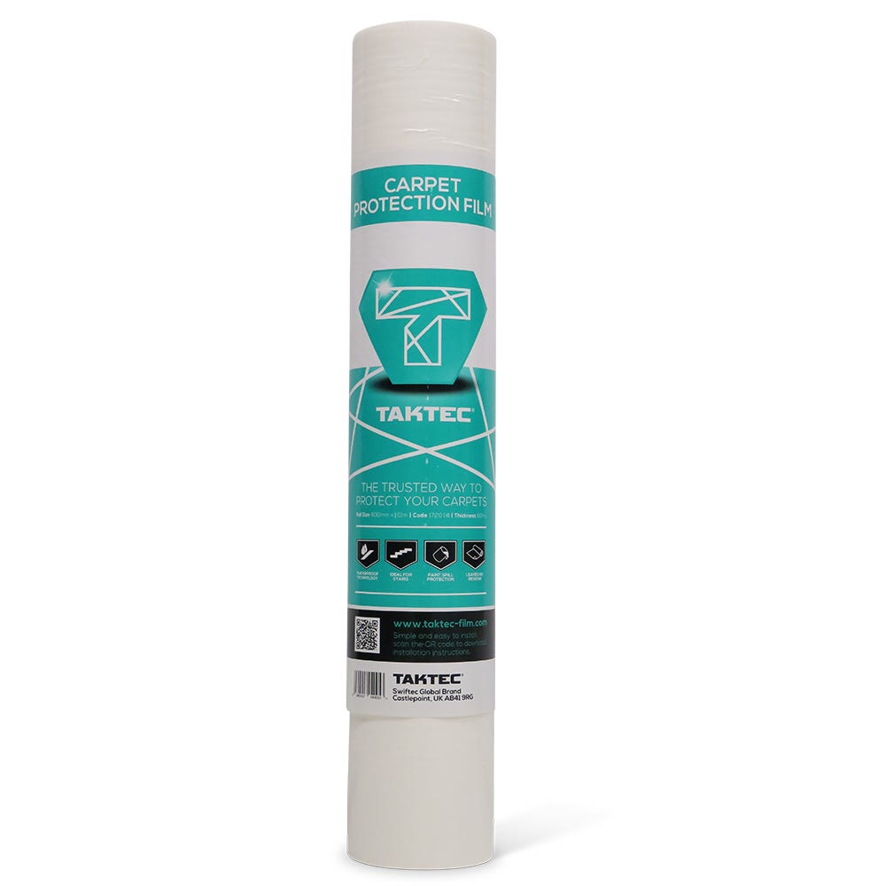 Product image for Taktec 600mm Carpet Protection Film Roll 100m