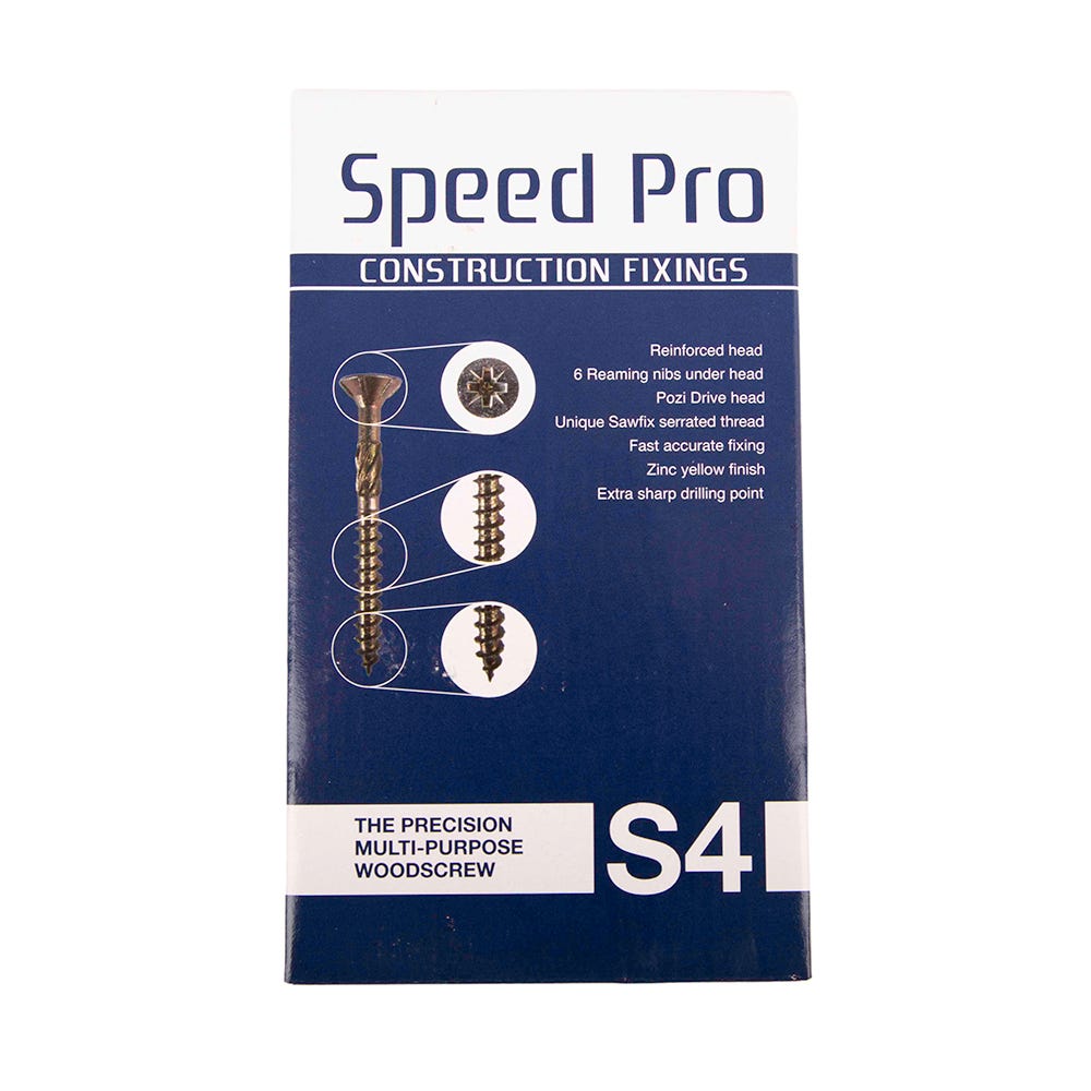 Product image for Speed Pro S4 5.0 X 120mm High Performance Wood Screws Box Of 100