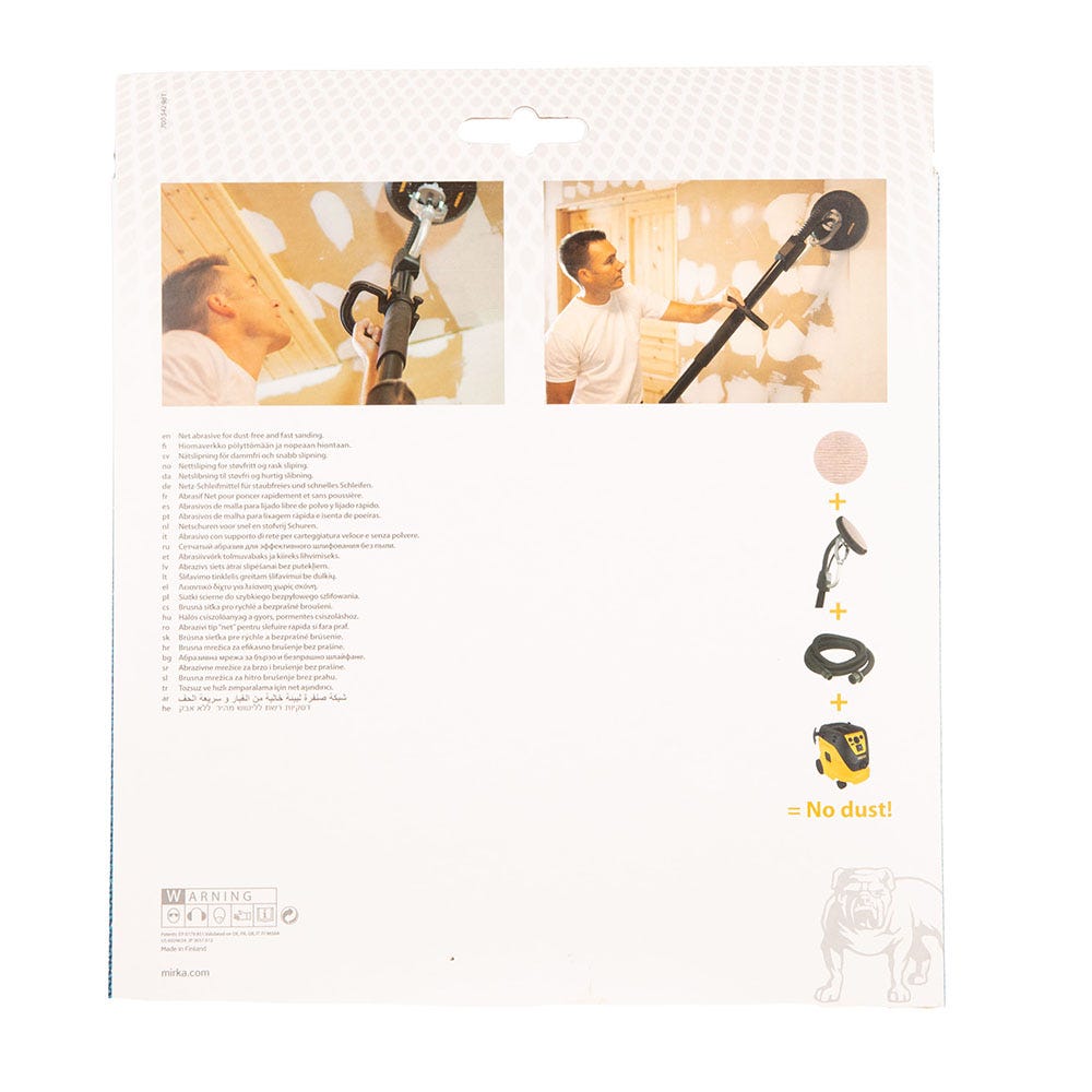Product image for Mirka Abranet Sanding Discs 225mm P180 Pack Of 10