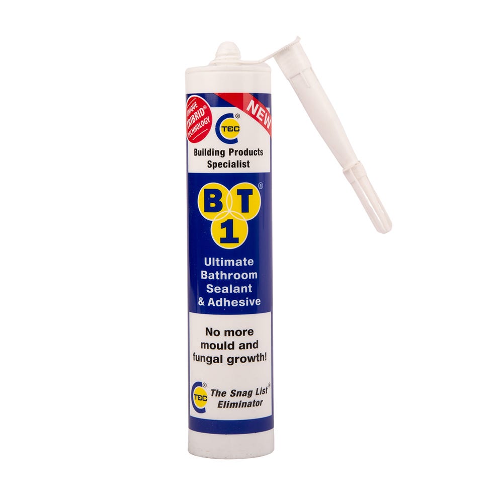 Product image for C-tec BT1 Ultimate Bathroom Sealant & Adhesive White 290ml