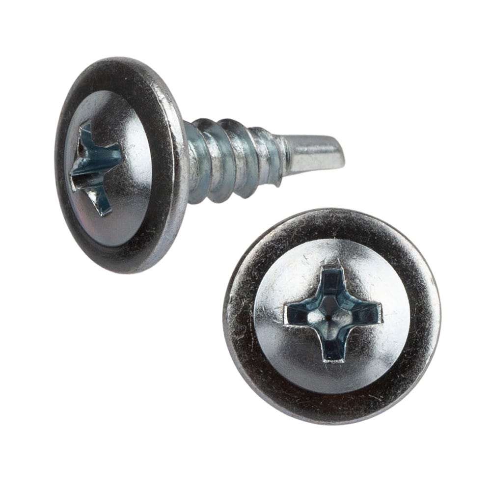 Product image for Speed Pro 4.2 X 13mm Wafer Head Self Drilling Screw Bright Zinc Plated Pack Of 200