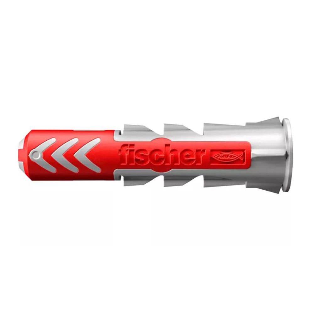 Product image for Fischer 6mm Red/grey Duopower Wall Plugs Pack Of 100