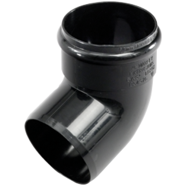 Image of Marley 68mm Degree Bend 67.5 Degree Black