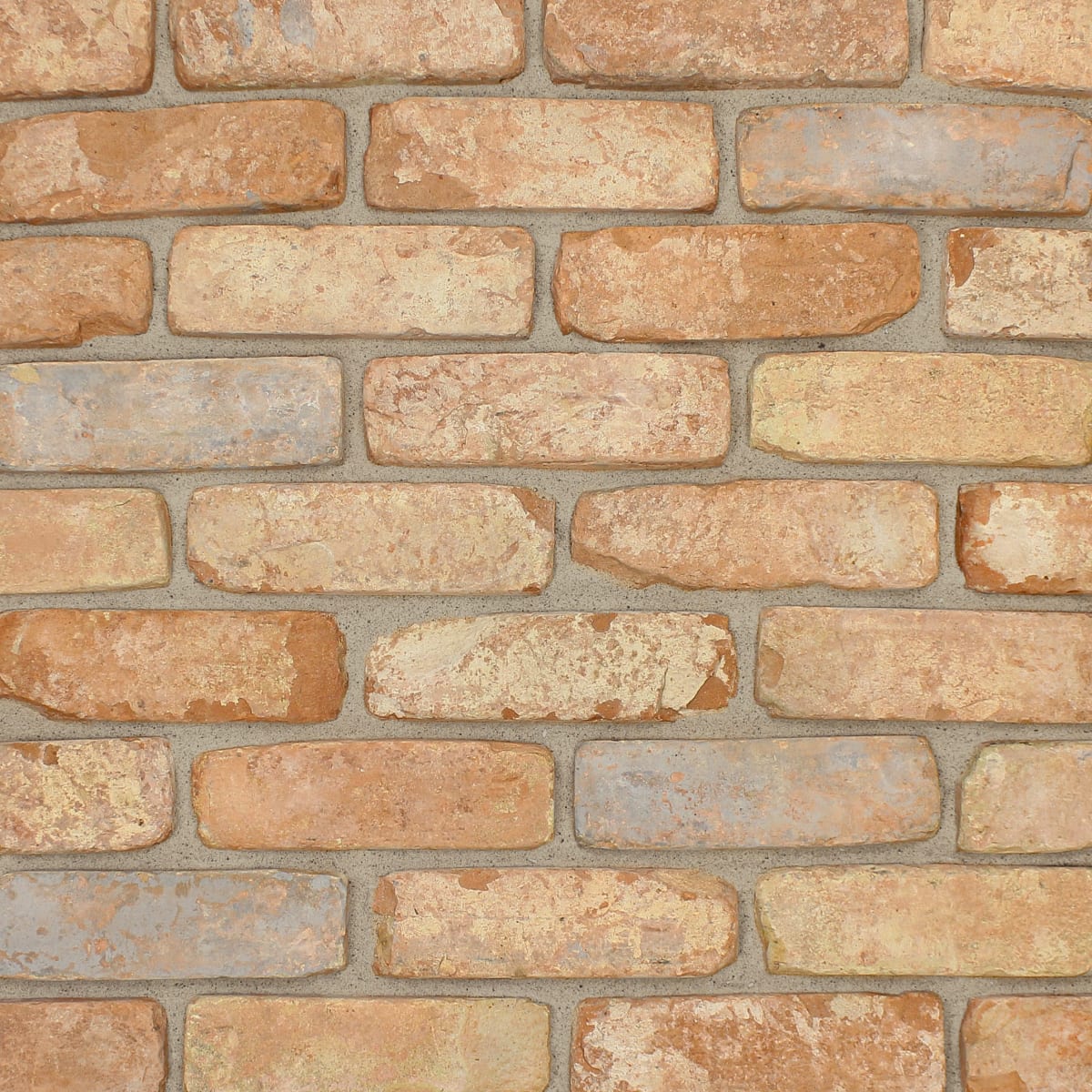 Product image for The Brick Tile Company Brick Slips Tile Blend 6 Orange - Sample Panel