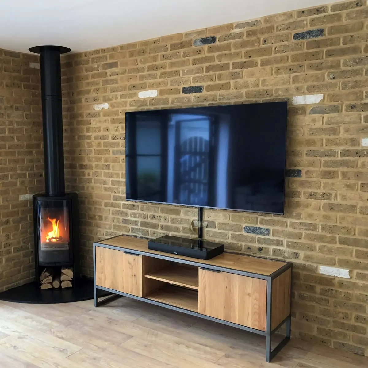 Product image for The Brick Tile Company Brick Slips Tile Blend 8 Yellow - Sample Panel