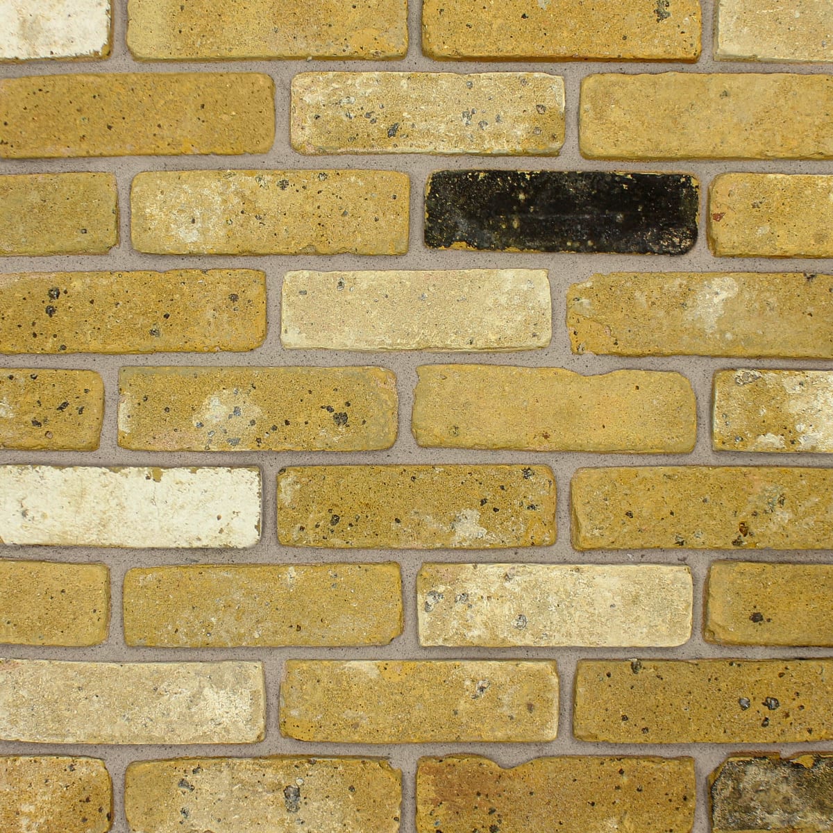 Product image for The Brick Tile Company Brick Slips Tile Blend 9 Yellow - Sample Panel
