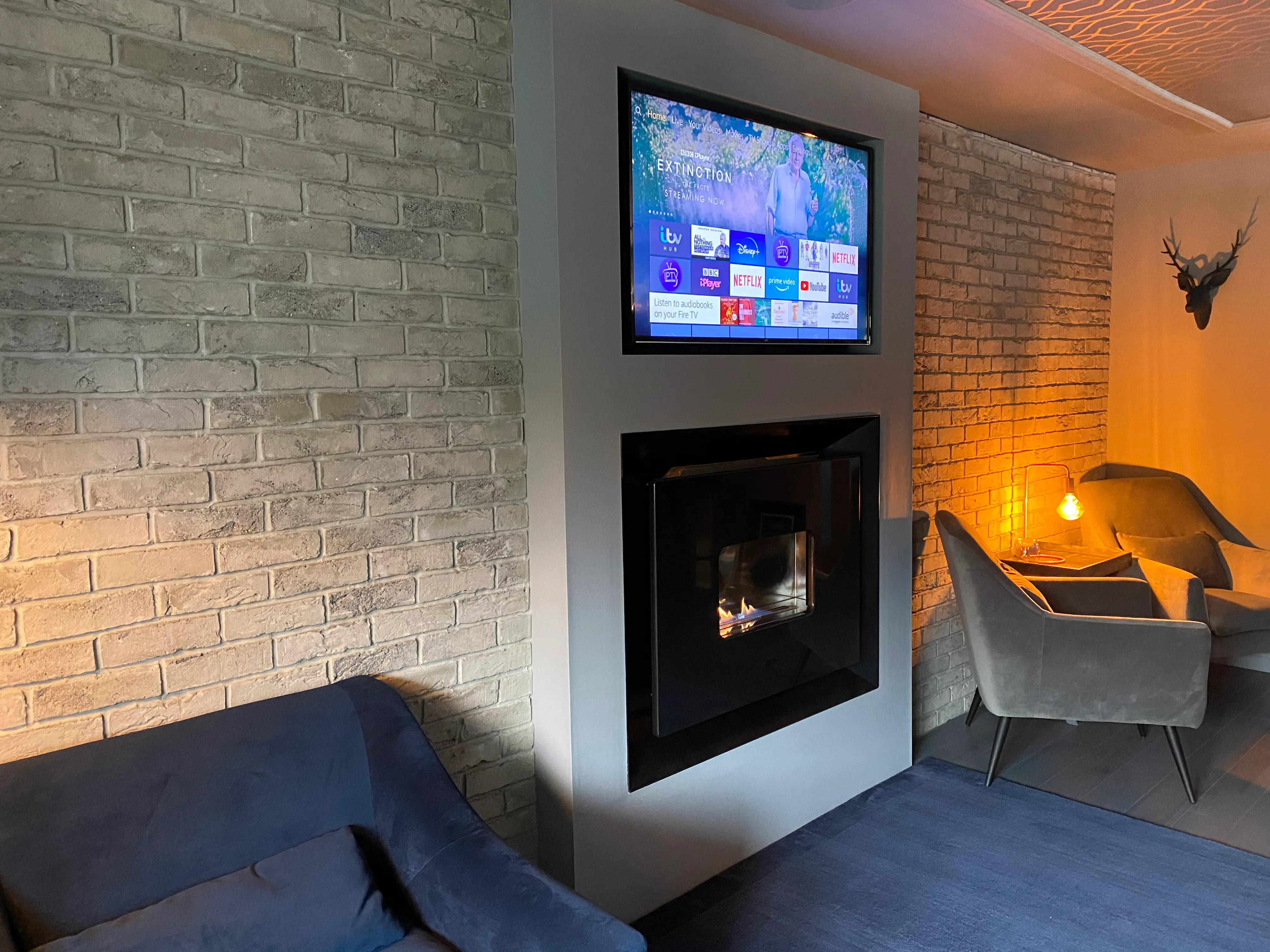 Product image for The Brick Tile Company Brick Slips Tile Blend 16 Grey - Sample Panel