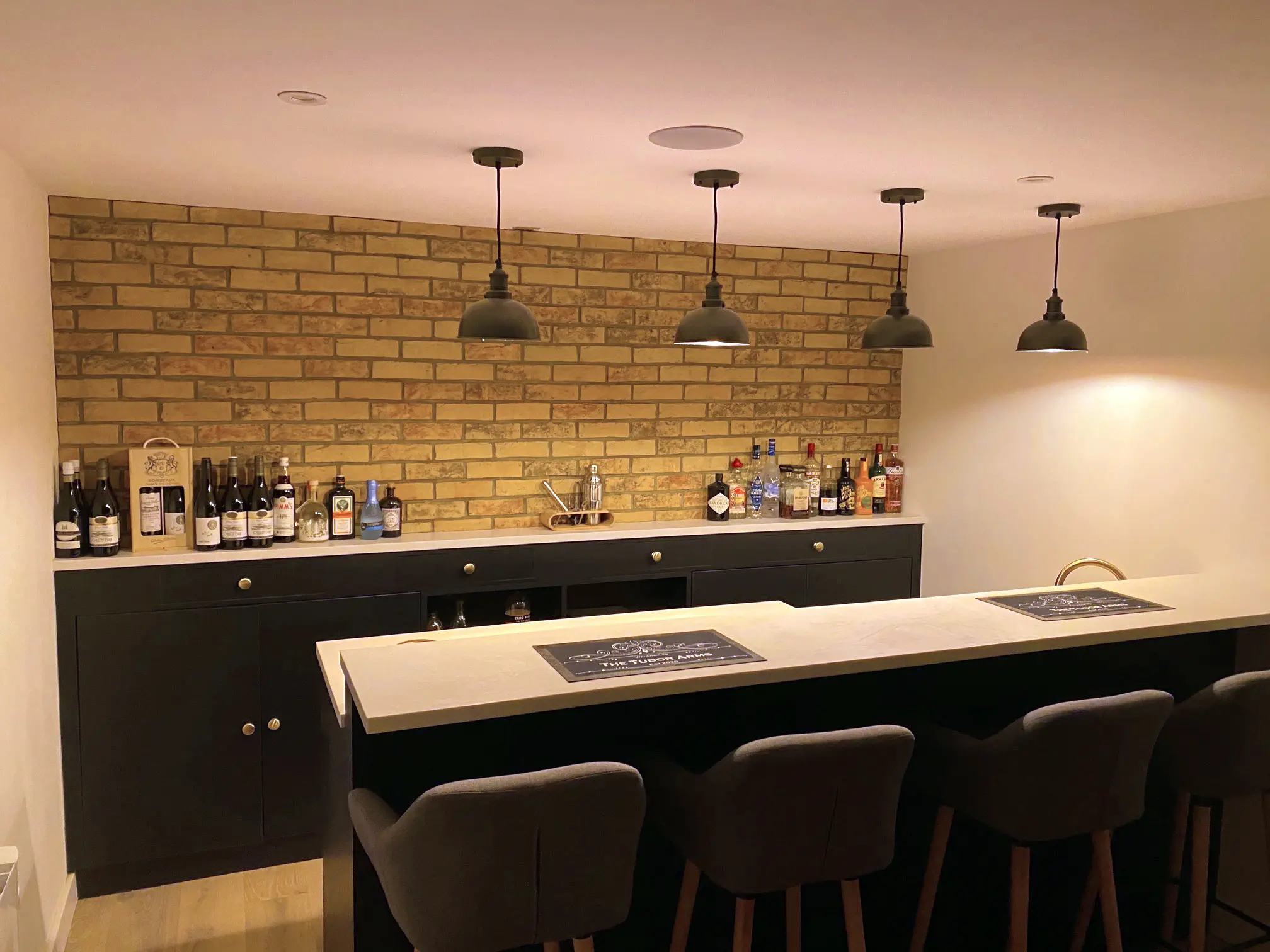 Image of The Brick Tile Company Brick Slips Tile Blend 30 Yellow - Sample Panel