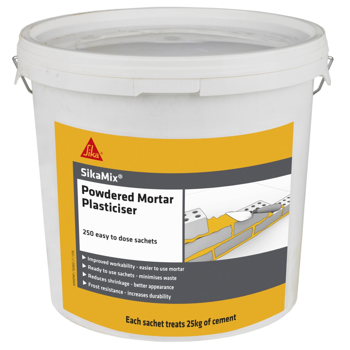 Product image for Sika Sikamix Powdered Mortar Plasticiser Pack Of 250