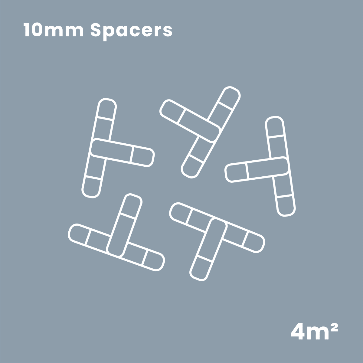 Product image for The Brick Tile Company Brick Slips Tile Spacers 10mm White