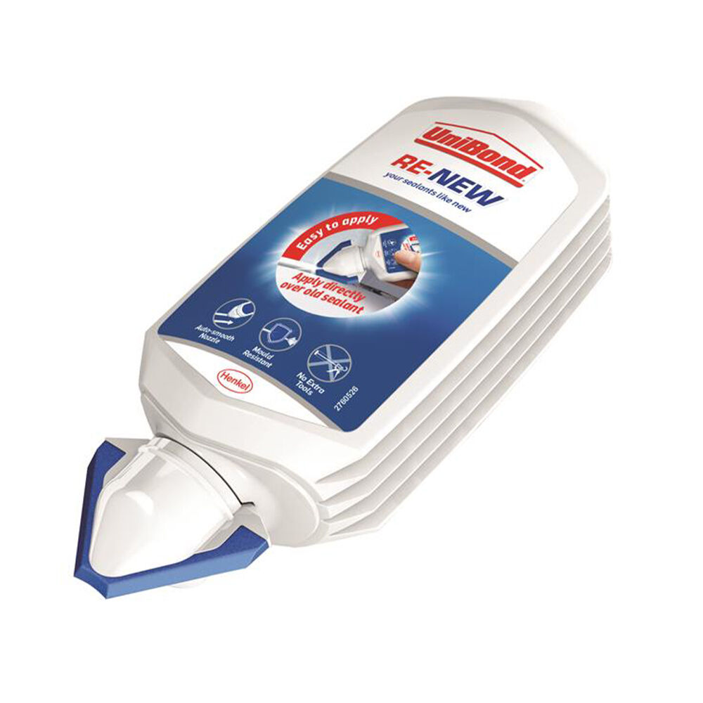 Product image for Unibond Silicone Sealant Re New White 80ml