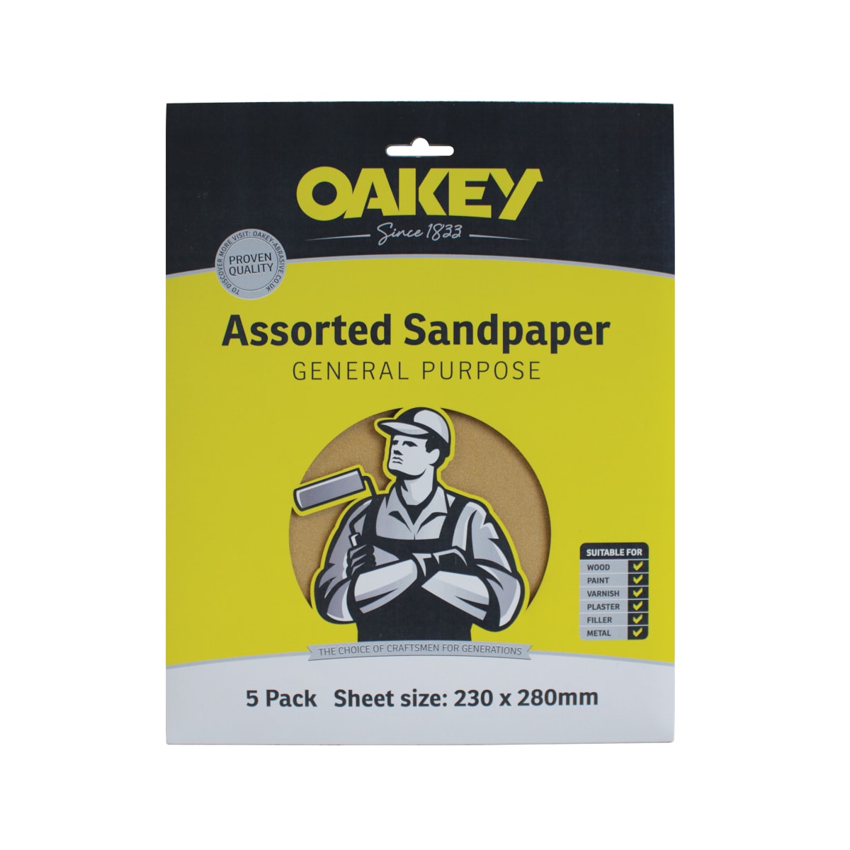 Image of Oakey Sandpaper 230 X 280mm Light Brown