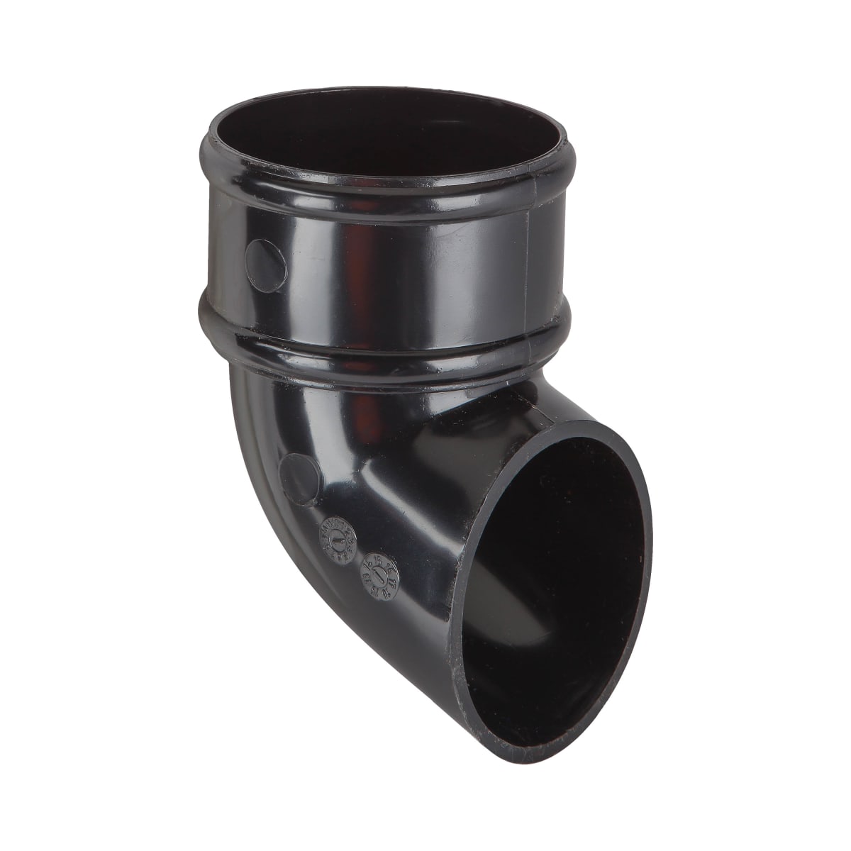 Product image for Round Downpipe Shoe Black 68mm