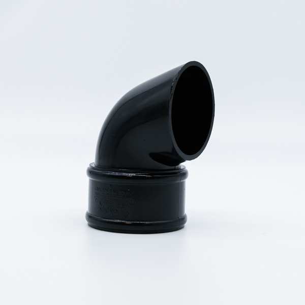 Image of Round Downpipe Shoe Black 68mm