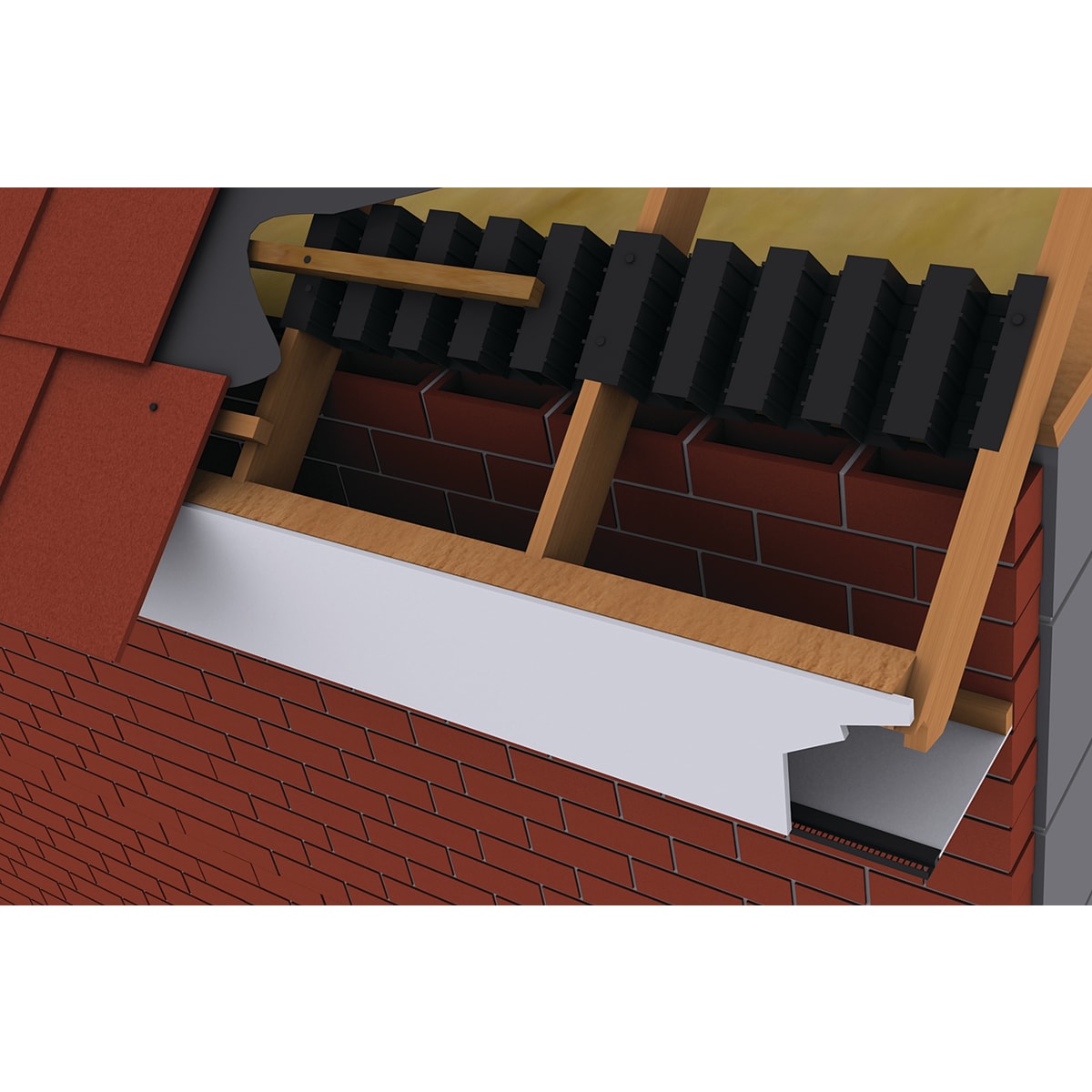Product image for Timloc Roll Form Eaves Vent Black 6M X 300mm