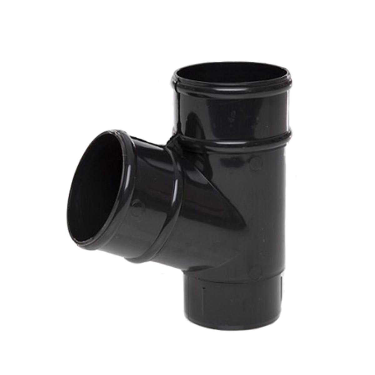Product image for Round Downpipe 112.5° Branch Black 68mm