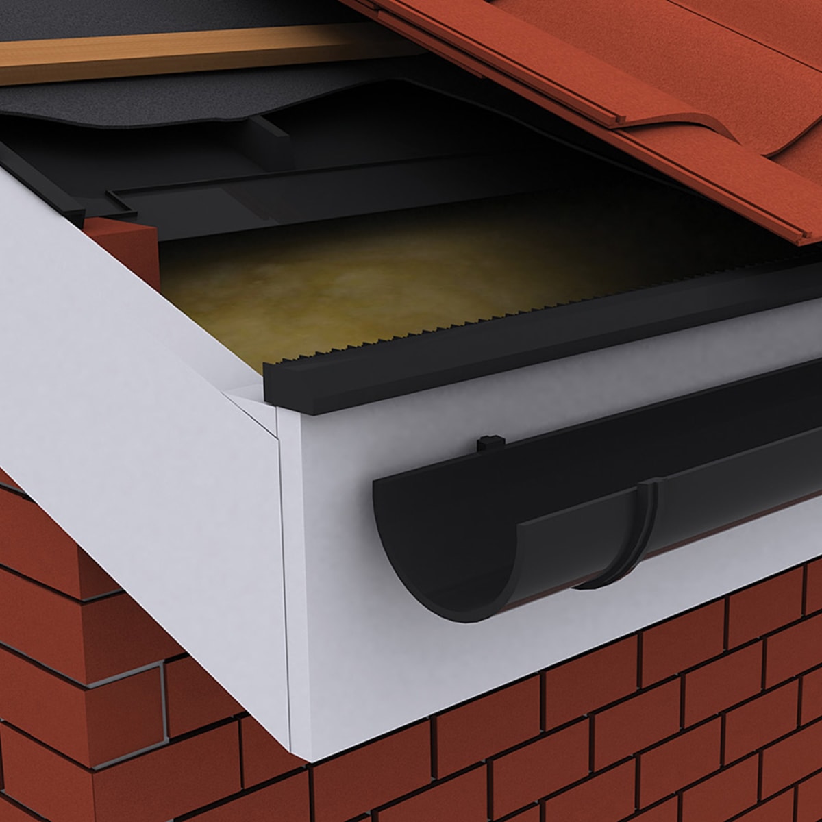 Product image for Timloc Over Fascia Eaves Vent 1m X 35mm Black