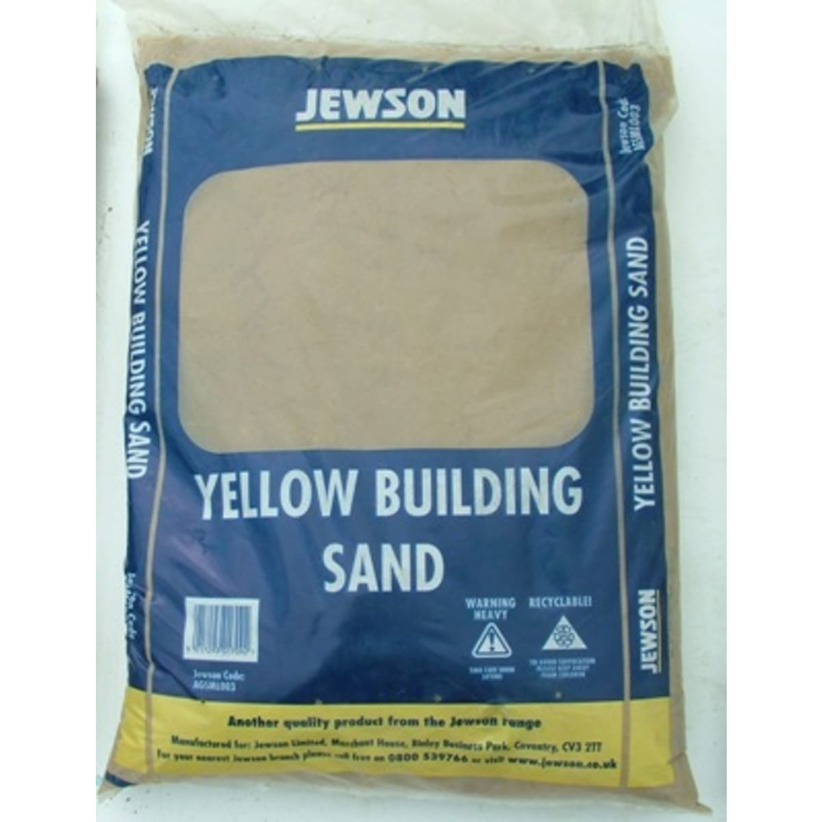 Product image for Jewson Yellow Building Sand Handy Bag