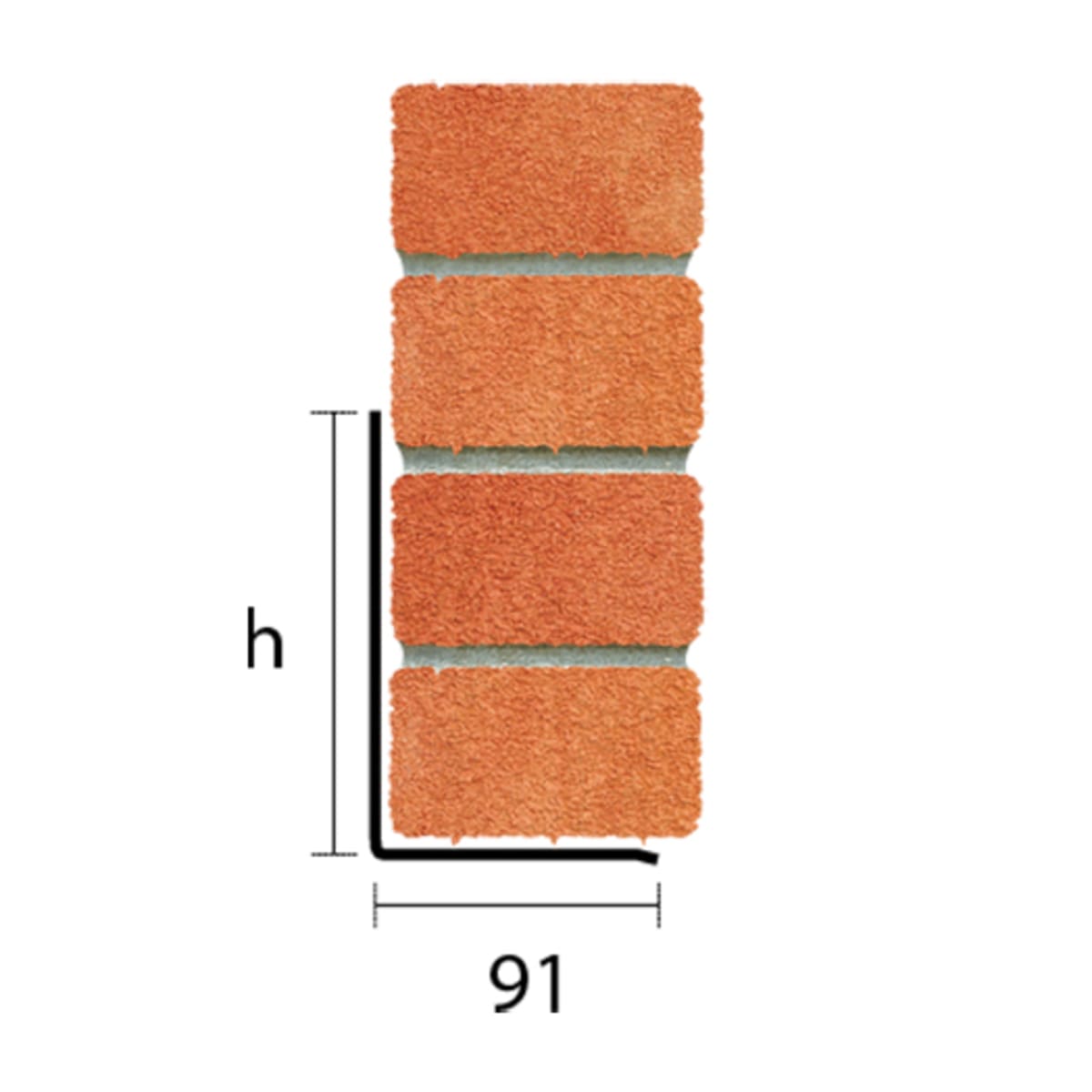 Product image for Catnic External Solid Wall Single Leaf Angle Lintel 2100 X 91mm Silver