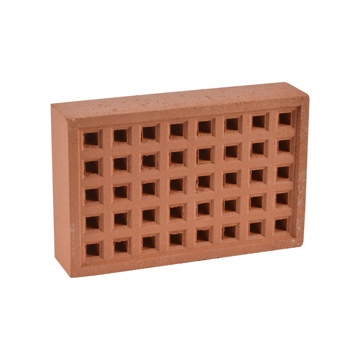 Product image for Hepworth Terracotta Airbrick Square Hole Red 215mm X 140mm