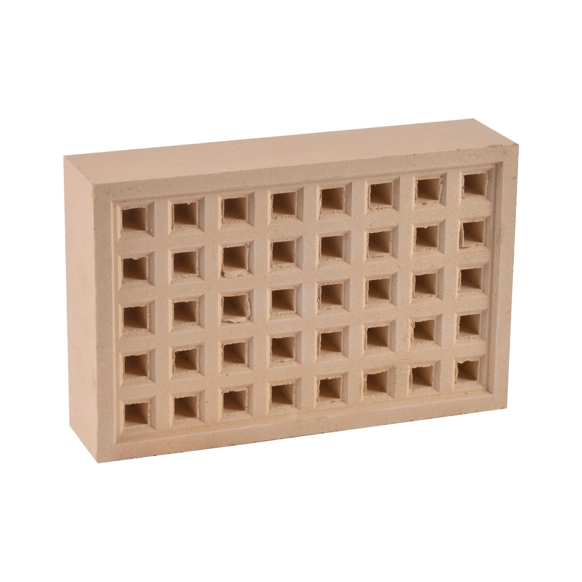 Product image for Hepworth Terracotta Airbrick Square Hole Buff 215mm X 140mm