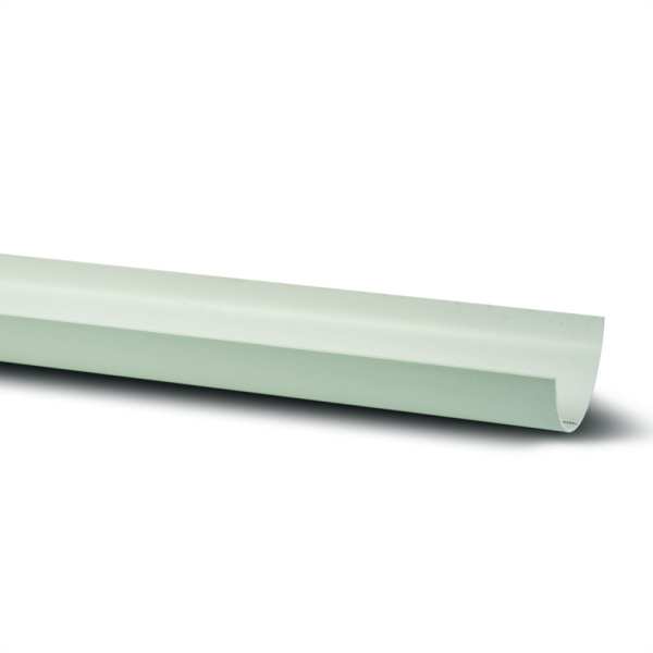 Product image for Half Round Gutter 4m White 112mm