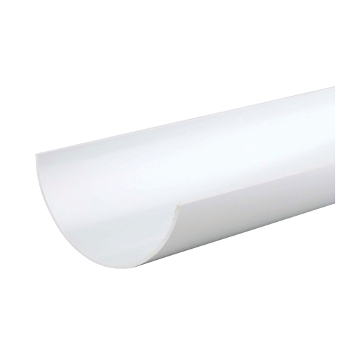 Product image for Half Round Gutter 4m White 112mm