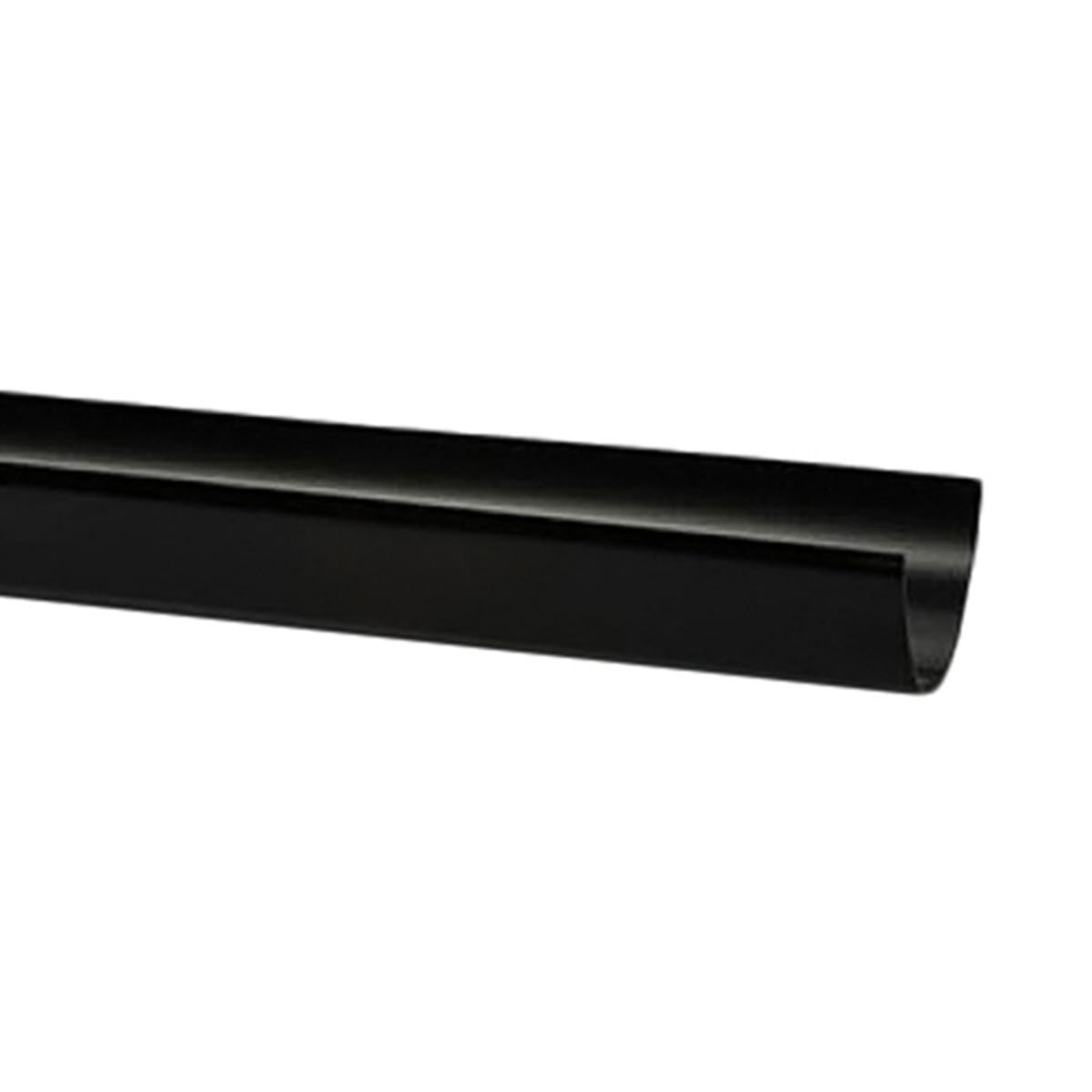 Product image for Polypipe Polyflow Gutter 72 X 117mm X 4m Black
