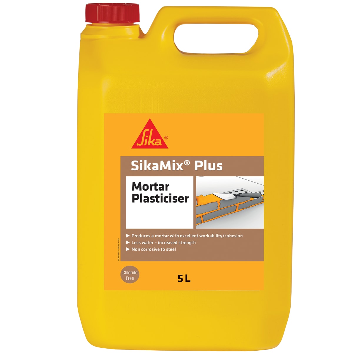 Product image for Sika Sikamix Plus Mortar Plasticiser 5L Brown
