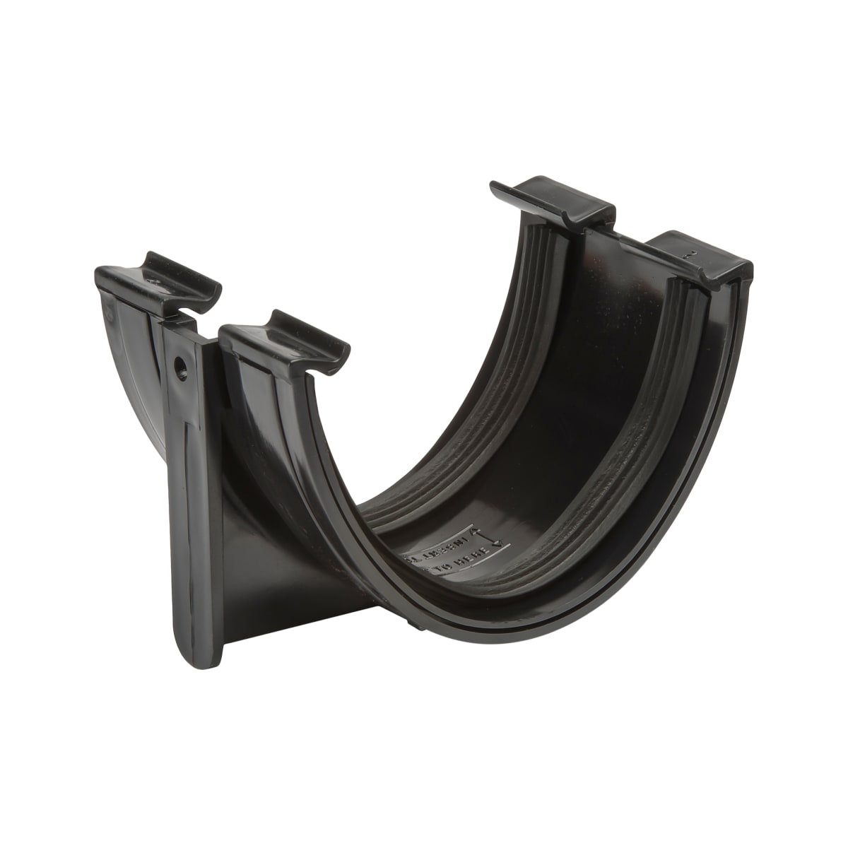 Product image for Polypipe Polyflow Union Bracket 80 X 90mm Black