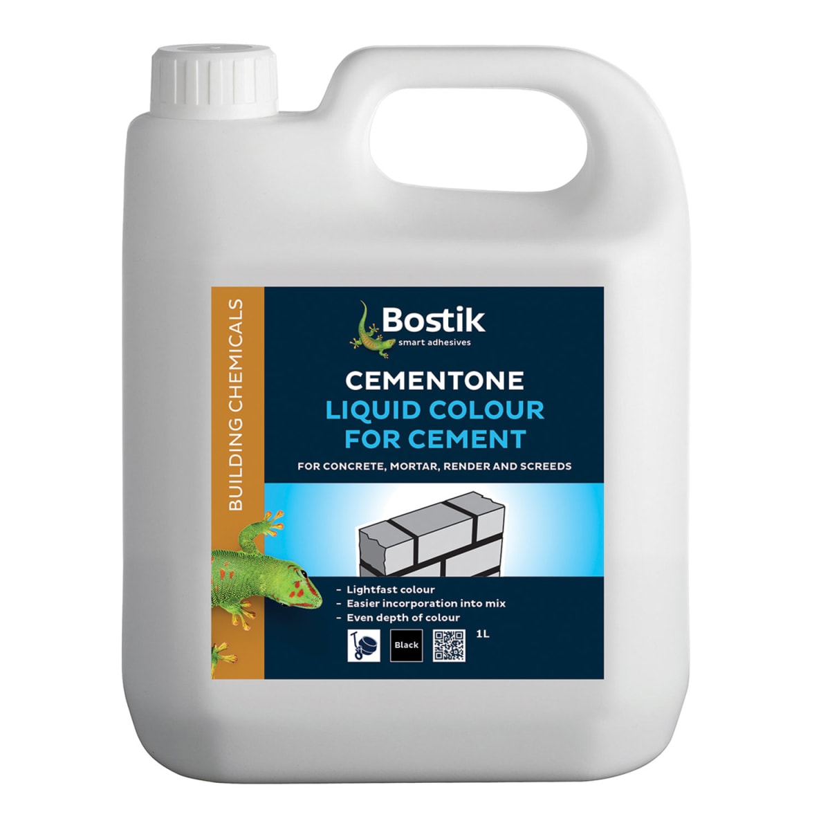 Product image for Bostik Cementone Liquid Colour For Cement 1L Black