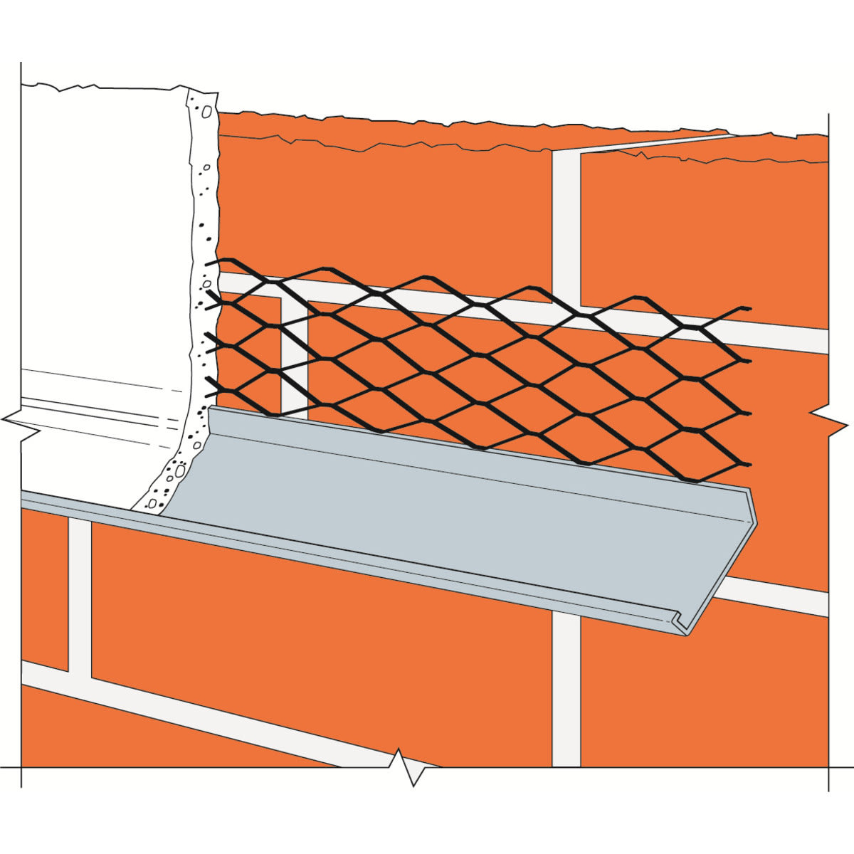 Product image for Simpson Strong-tie Stainless Steel Render Stop 3m