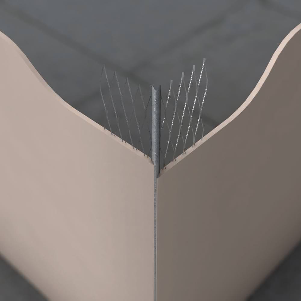 Product image for Speed Pro Standard Angle Bead Wide Wing Galvanised 2400mm (550)