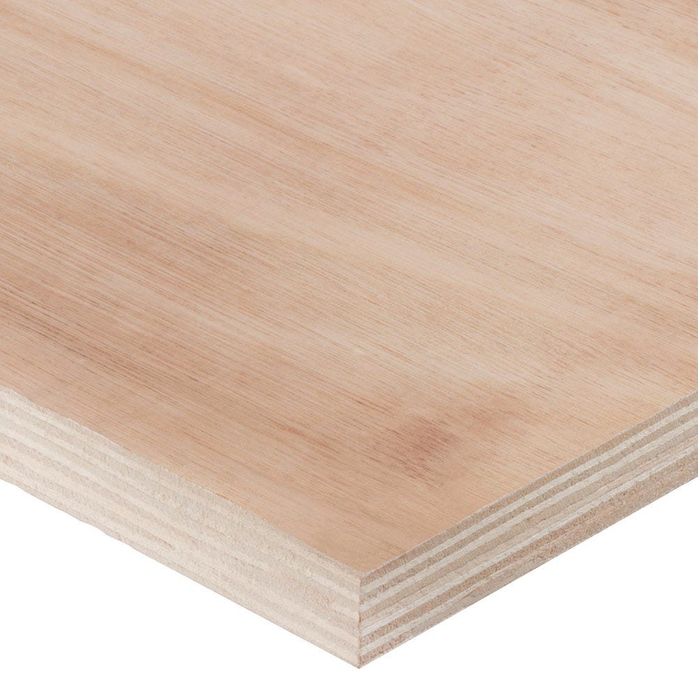 Product image for 18mm Hardwood External Grade Plywood B/BB 2440mm x 1220mm (8' x 4') Pack of 50