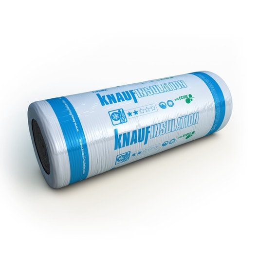 Product image for 200mm Knauf Earthwool Loft Roll 44 Insulation Combi-Cut (6.84m2/Roll)