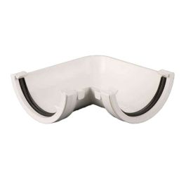 Product image for Half Round Gutter Angle 90 White 112mm